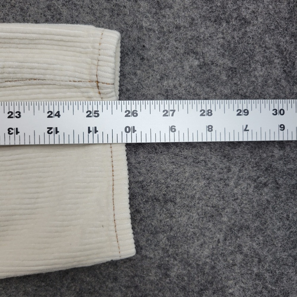 PacSun Jeans Womens 24 Ivory Mom Corduroy 5 Pocket Design Straight Leg Outdoor - Picture 11 of 14